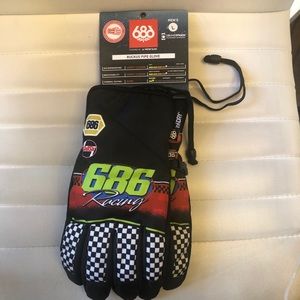 686 Ruckus Pipe Gloves Touch Tech Waterproof NEW